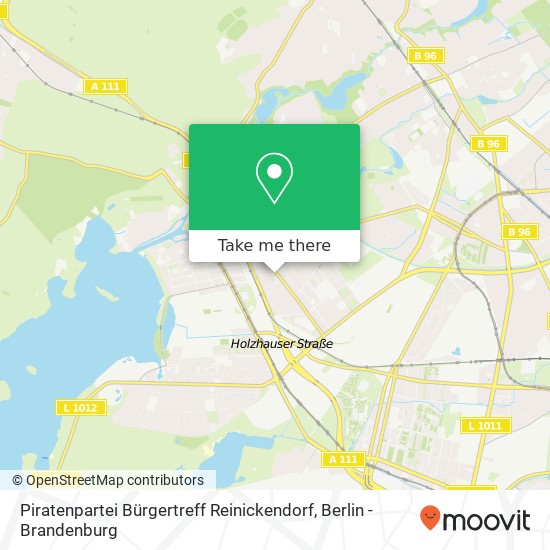 Piratenpartei Bürgertreff Reinickendorf map