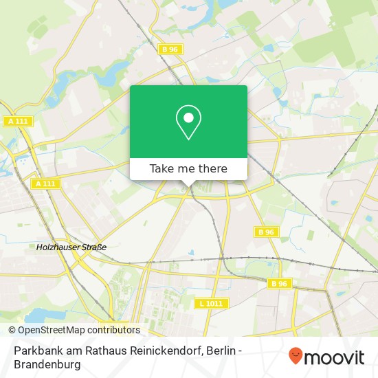 Parkbank am Rathaus Reinickendorf map