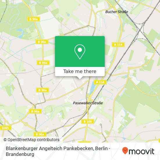 Карта Blankenburger Angelteich Pankebecken