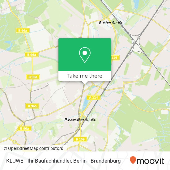Карта KLUWE - Ihr Baufachhändler