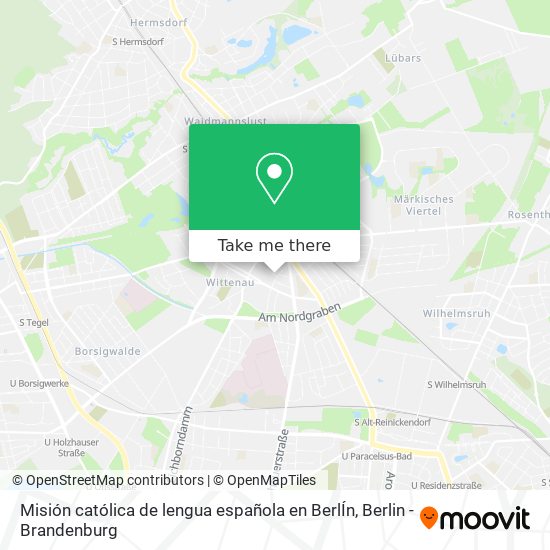 Карта Misión católica de lengua española en BerlÍn