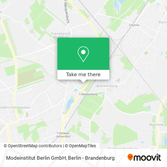 Modeinstitut Berlin GmbH map