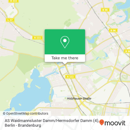 AS Waidmannsluster Damm / Hermsdorfer Damm (4) map