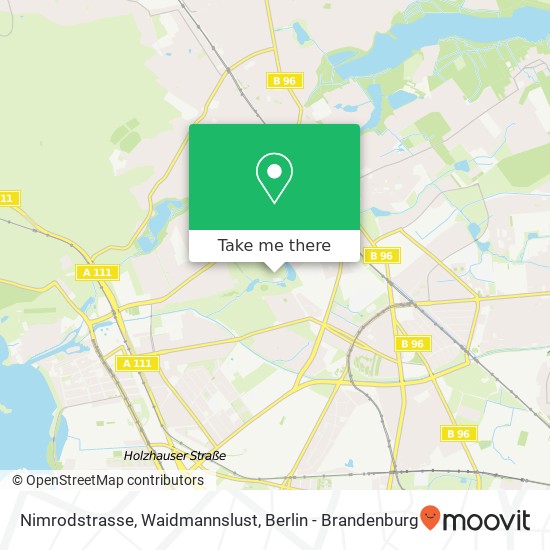 Nimrodstrasse, Waidmannslust map