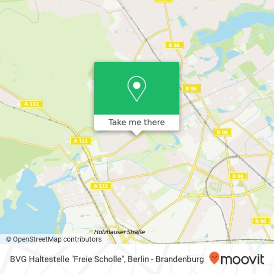 BVG Haltestelle "Freie Scholle" map