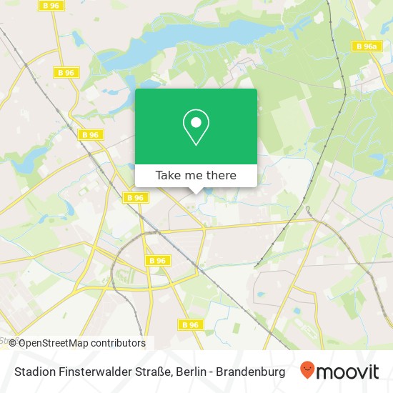 Stadion Finsterwalder Straße map