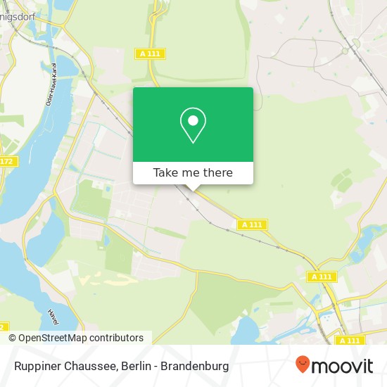 Ruppiner Chaussee map