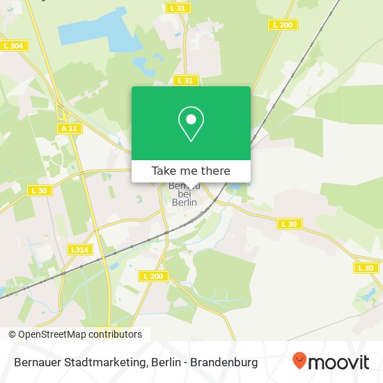 Bernauer Stadtmarketing map