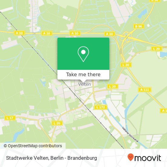 Карта Stadtwerke Velten