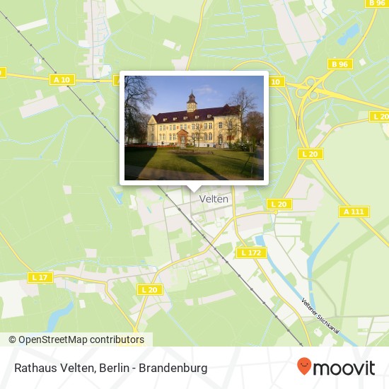 Rathaus Velten map