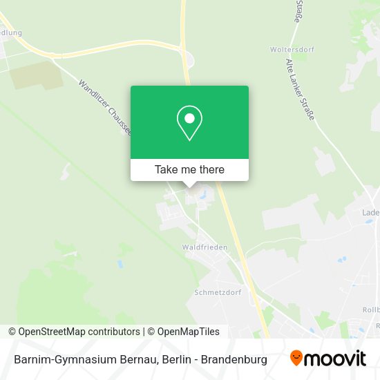 Barnim-Gymnasium Bernau map