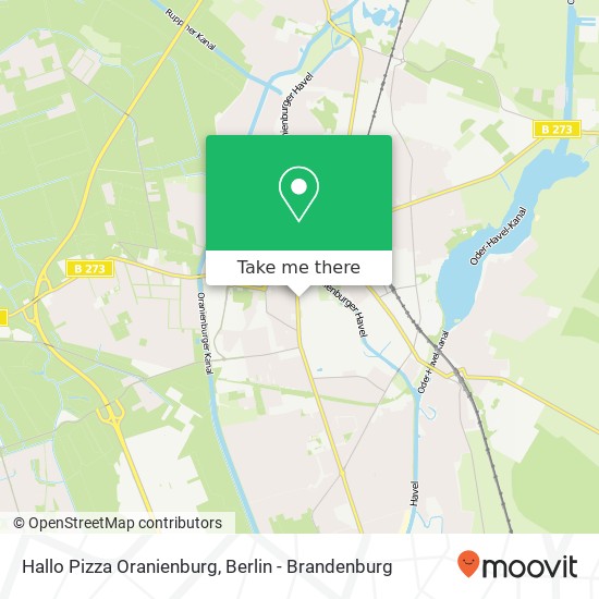 Карта Hallo Pizza Oranienburg