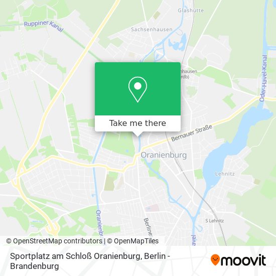 Карта Sportplatz am Schloß Oranienburg