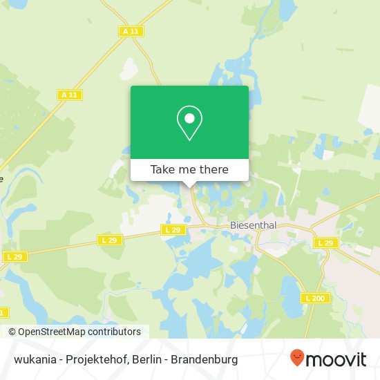 wukania - Projektehof map