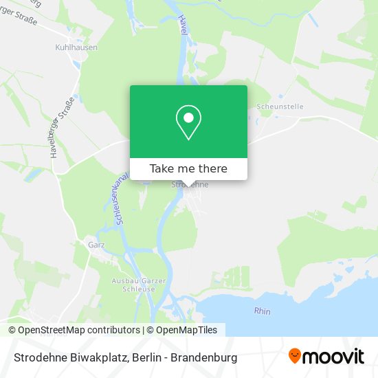 Strodehne Biwakplatz map