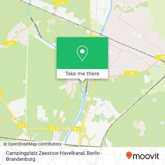 Campingplatz Zeestow-Havelkanal map