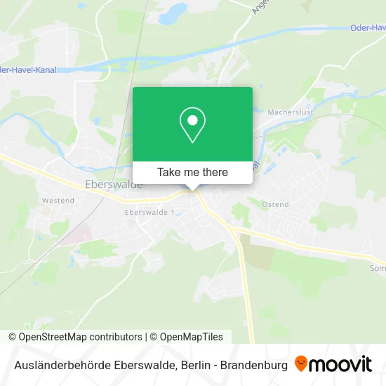 Ausländerbehörde Eberswalde map