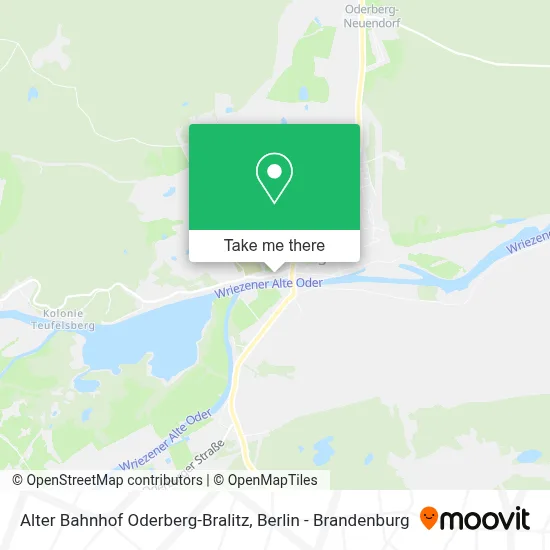 Alter Bahnhof Oderberg-Bralitz map
