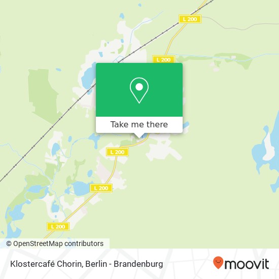 Klostercafé Chorin map