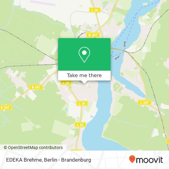 EDEKA Brehme map