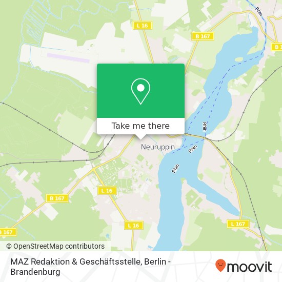 MAZ Redaktion & Geschäftsstelle map