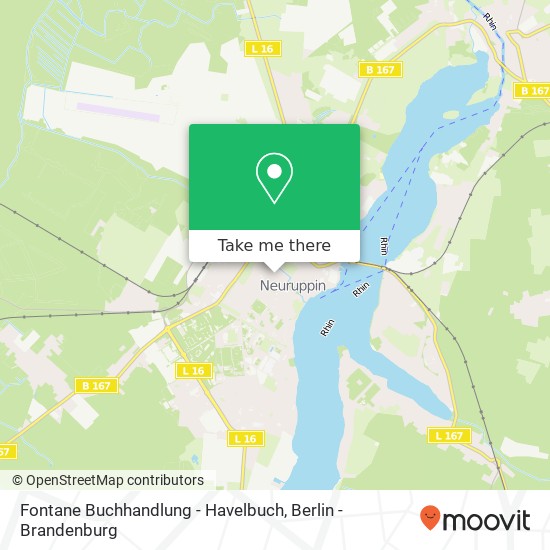 Fontane Buchhandlung - Havelbuch map