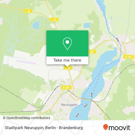 Stadtpark Neuruppin map