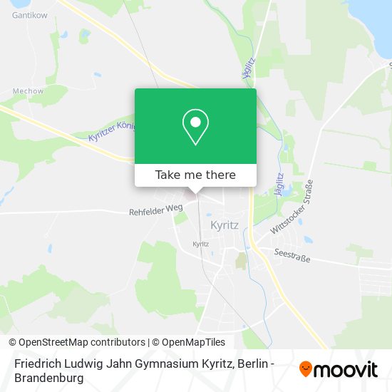 Friedrich Ludwig Jahn Gymnasium Kyritz map