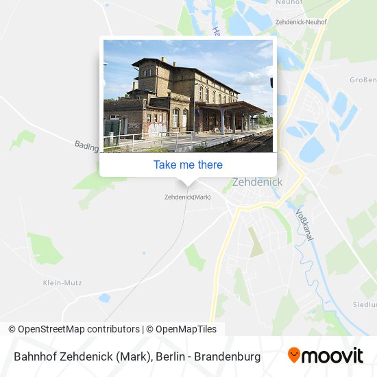 Bahnhof Zehdenick (Mark) map