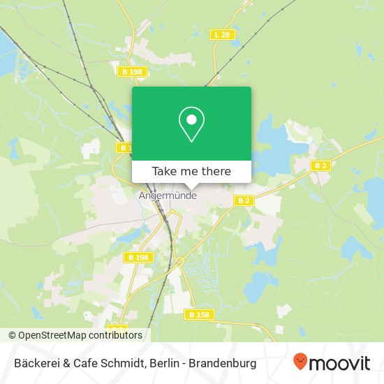 Карта Bäckerei & Cafe Schmidt