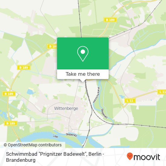 Schwimmbad "Prignitzer Badewelt" map