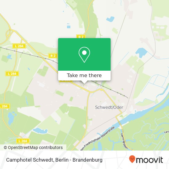 Camphotel Schwedt map