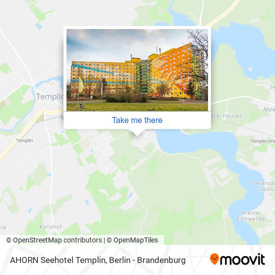 AHORN Seehotel Templin map