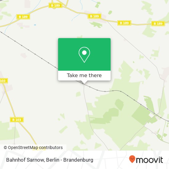 Bahnhof Sarnow map