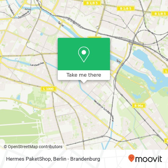 Карта Hermes PaketShop, Onckenstraße 16