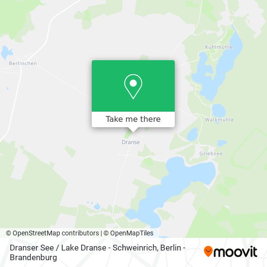 Dranser See / Lake Dranse - Schweinrich map