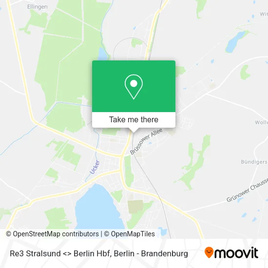 Карта Re3 Stralsund <> Berlin Hbf