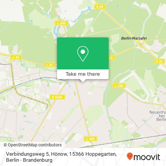 Verbindungsweg 5, Hönow, 15366 Hoppegarten map