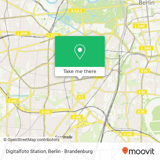 Карта Digitalfoto Station, Grunewaldstraße 72