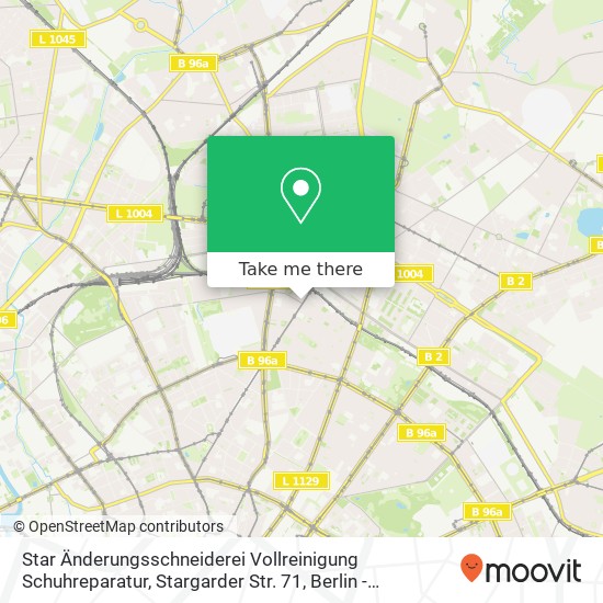 Star Änderungsschneiderei Vollreinigung Schuhreparatur, Stargarder Str. 71 map