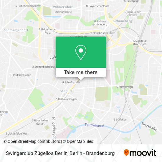 Swingerclub Zügellos Berlin map