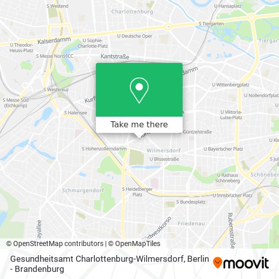 Карта Gesundheitsamt Charlottenburg-Wilmersdorf