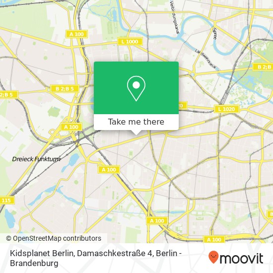 Kidsplanet Berlin, Damaschkestraße 4 map