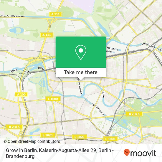 Карта Grow in Berlin, Kaiserin-Augusta-Allee 29