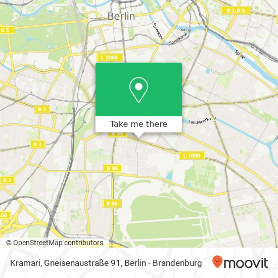 Карта Kramari, Gneisenaustraße 91