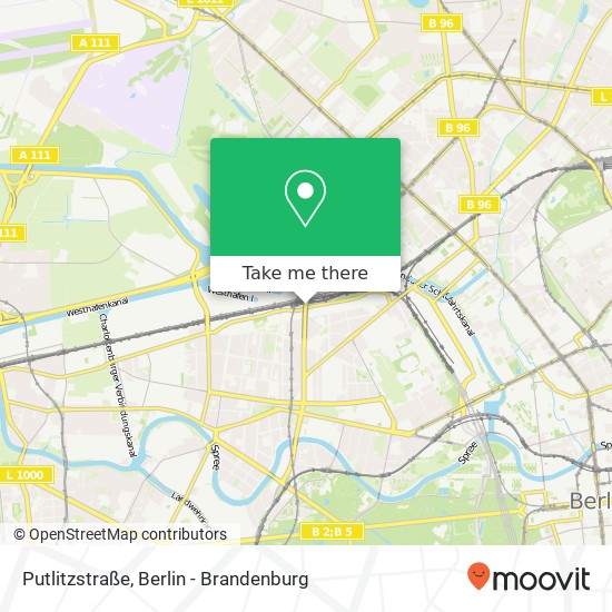 Putlitzstraße, Moabit, 10551 Berlin map