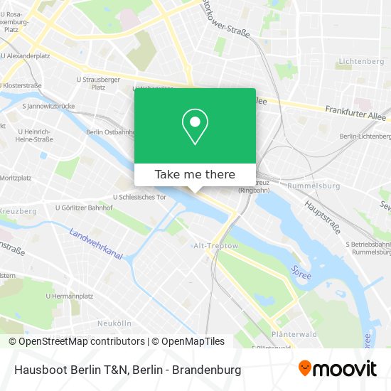 Hausboot Berlin T&N map