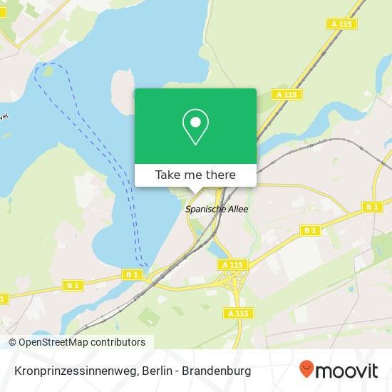 Kronprinzessinnenweg, Kronprinzessinnenweg map