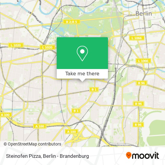 Steinofen Pizza map