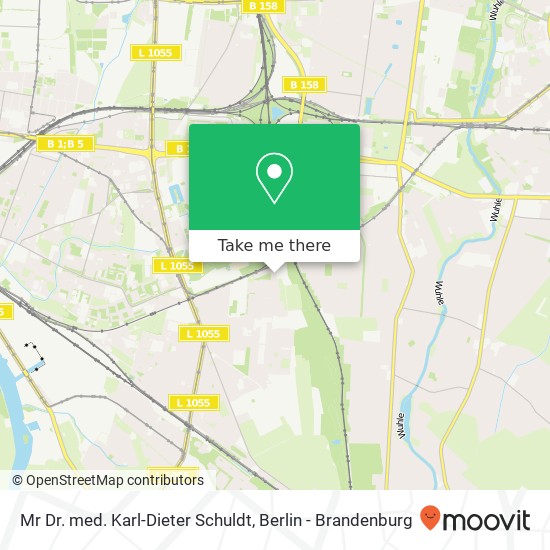 Карта Mr Dr. med. Karl-Dieter Schuldt, Zwieseler Straße 161